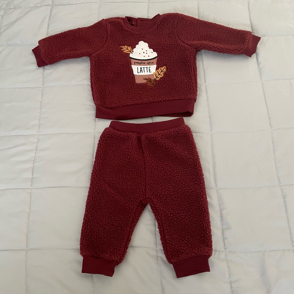 Petit Lem  2 piece  sherpa latte 6 Months